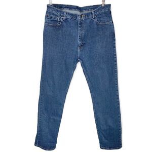 Wrangler Regular Fit Denim Jeans Size 38 x 34 Men's Blue Pants Casual Cowboy